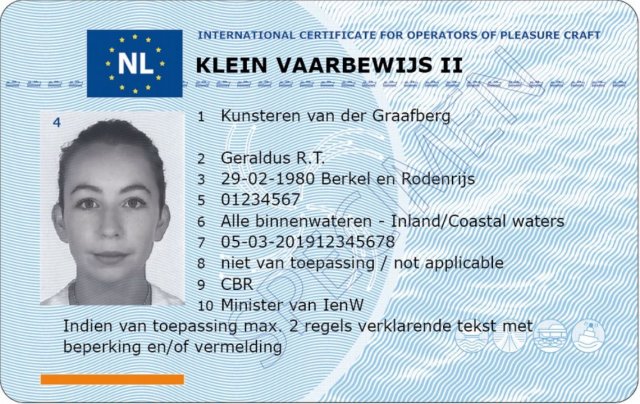 Klein Vaarbewijs